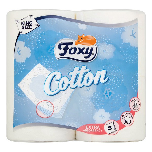 Papier Toilette Cotton Foxy (4 uds)   