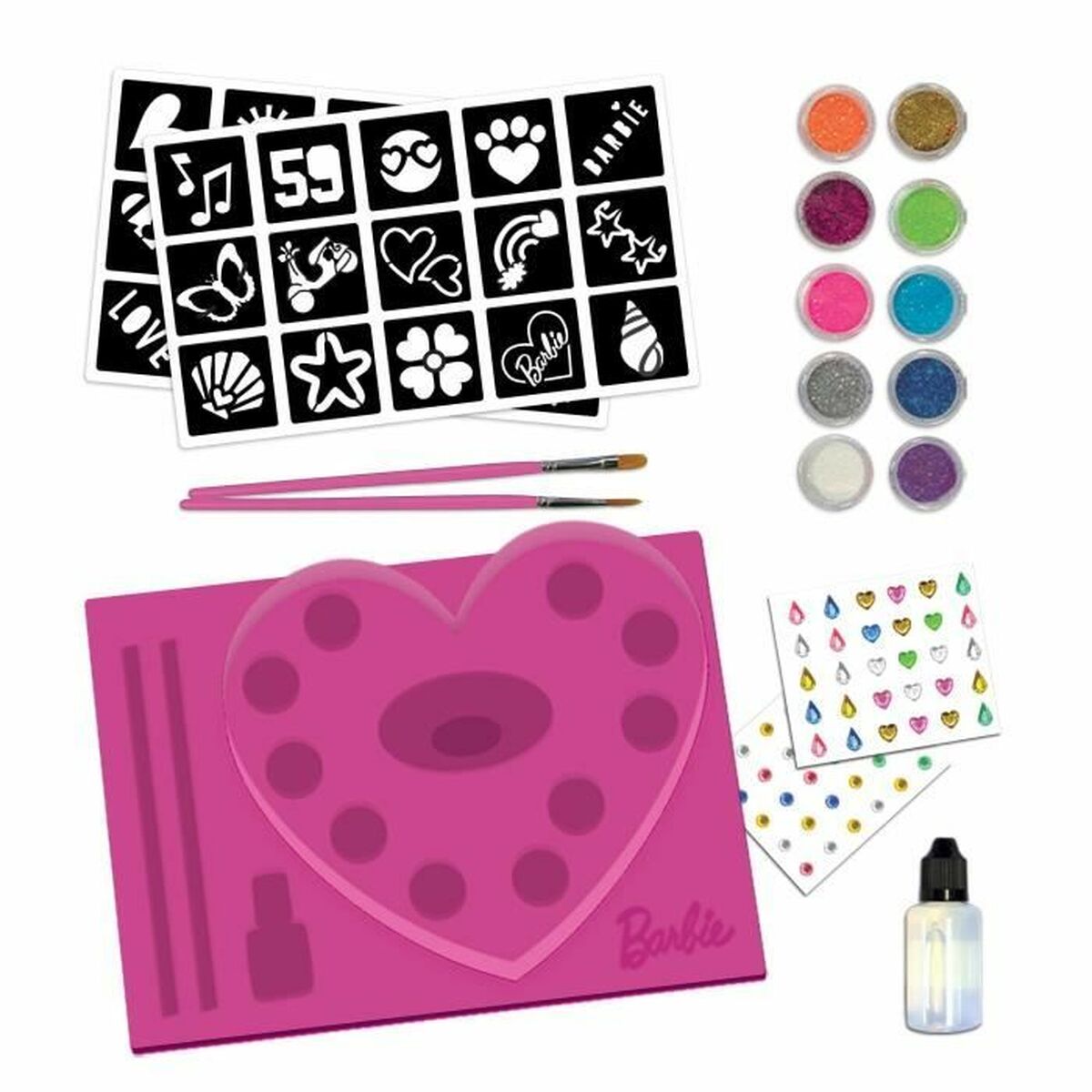 Tijdelijke Tattoos Lisciani Giochi My Glitter Tatoo Purpurine 20 Onderdelen