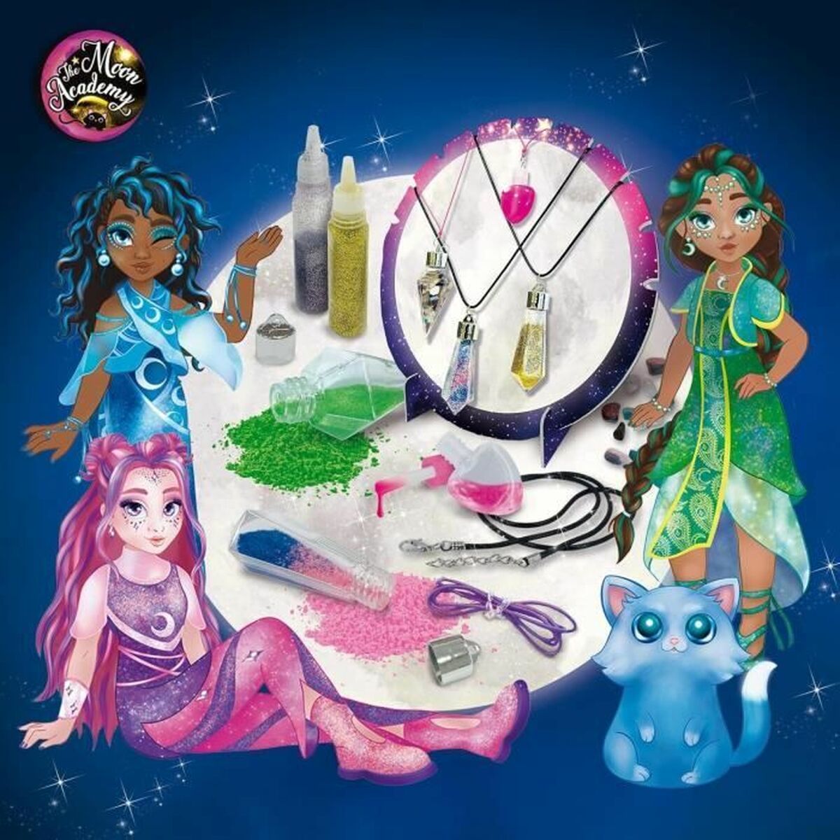 Vaardigheidsspel Lisciani Giochi The Moon Academy Moon Crystal Pendants