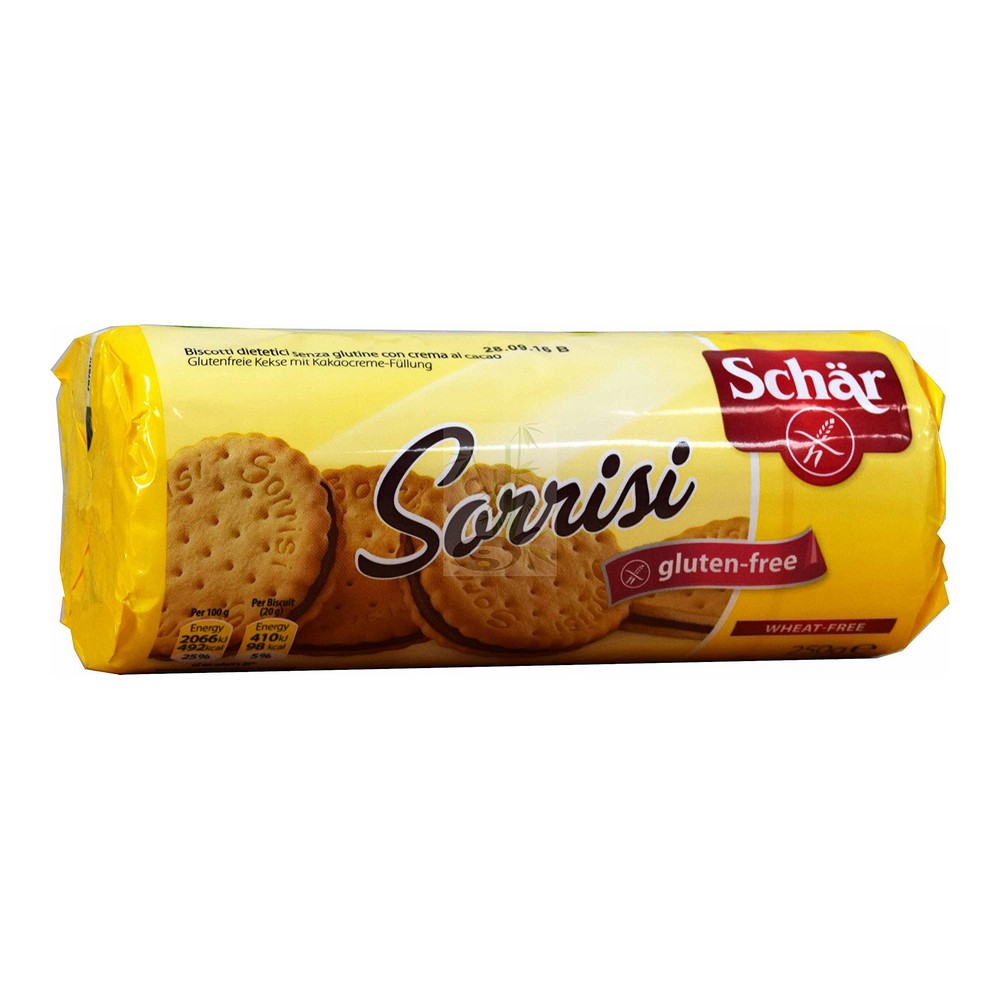 Chocolate Biscuits Schar Maxi Sorrisi (250 g)