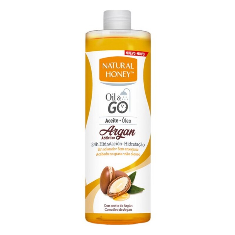 Huile corporelle Oil & Go Natural Honey Hydratant Argan (300 ml)