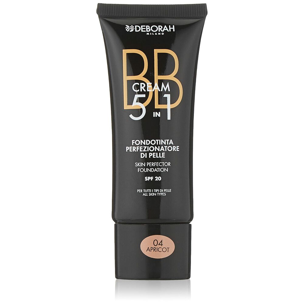 Base de Maquillage Crémeuse BB Cream Deborah 5 en 1 Nº 04-Apricot