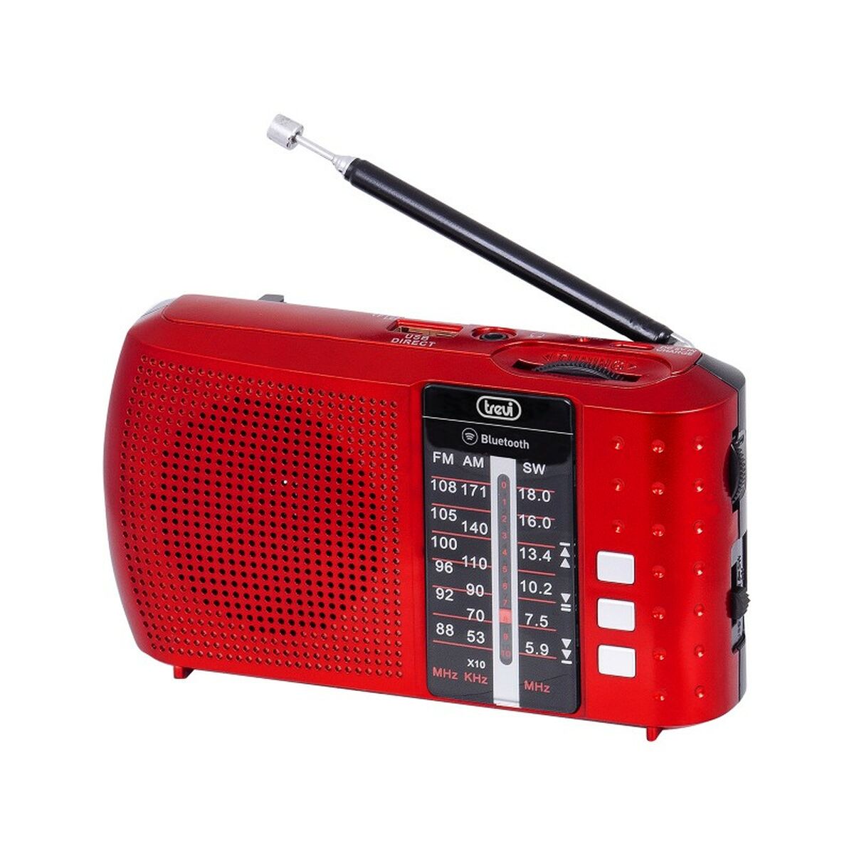 Picture of Portable Bluetooth Radio Trevi RA7F20BTR Red FM/AM/SW