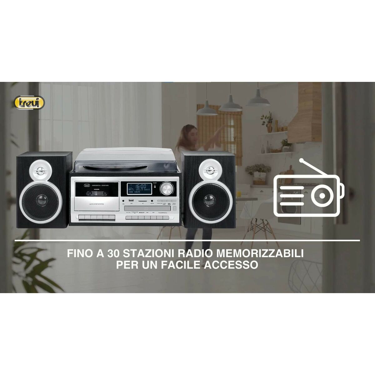 Record Player Trevi 0T107230 Wood