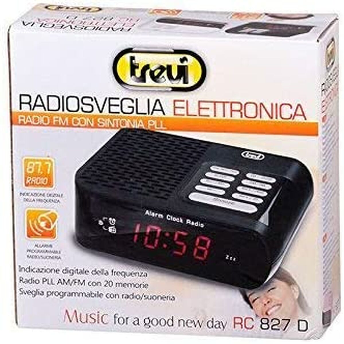 Image de Clock-Radio Trevi RC827DWH