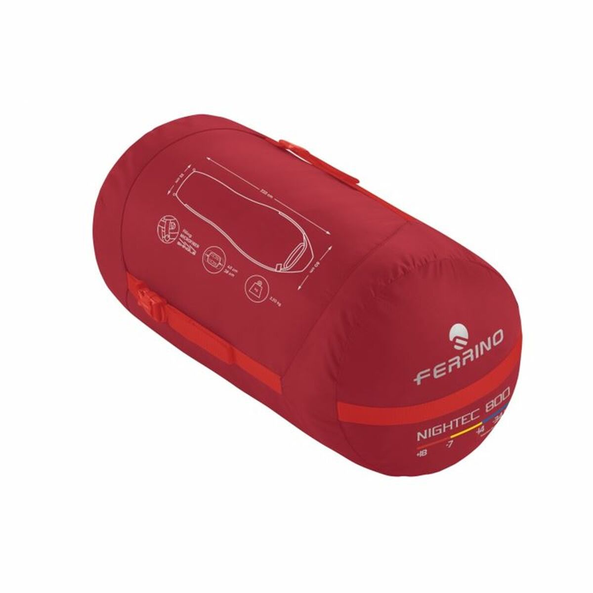 Image secondaire de Sac de Couchage Ferrino Nightec 800 Rouge