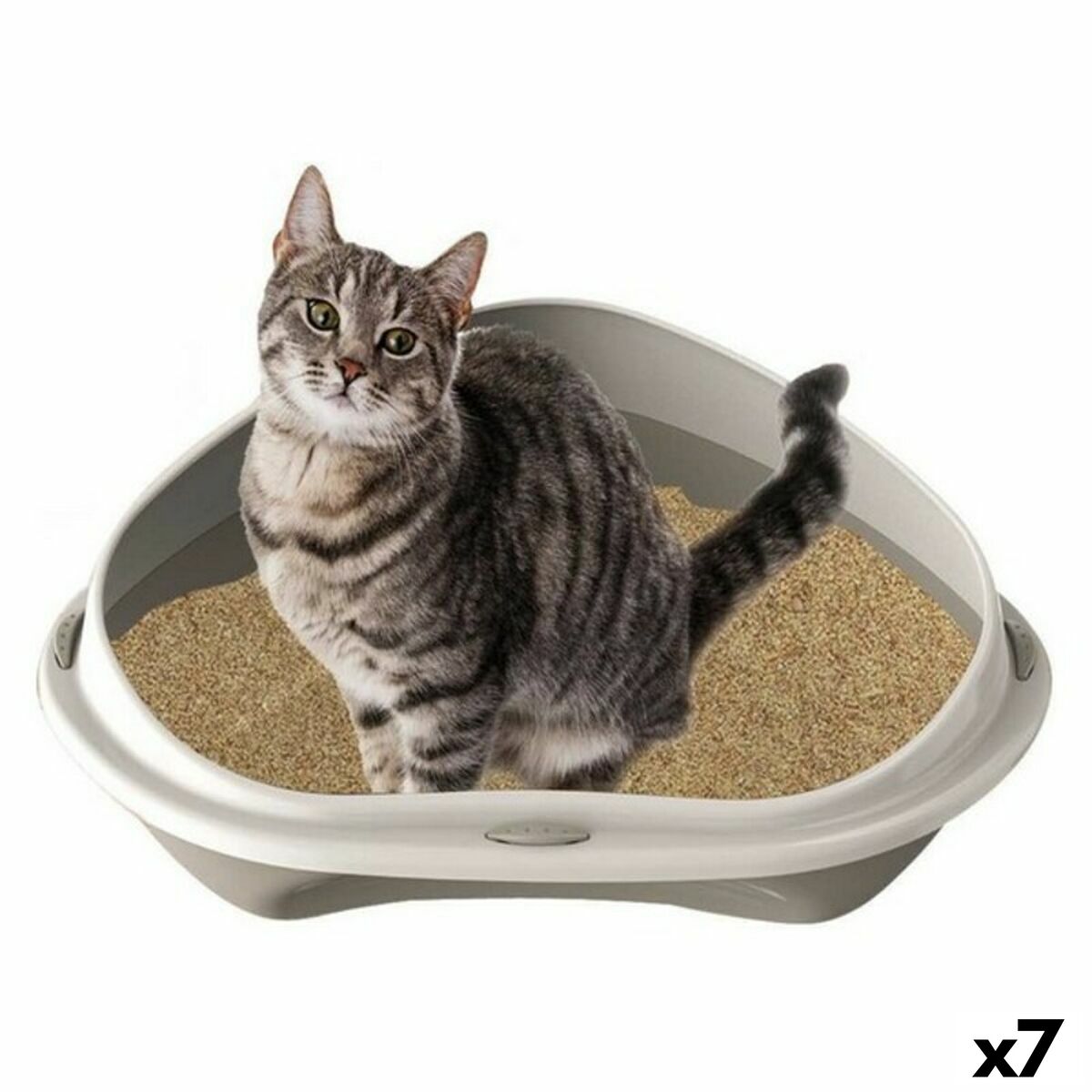 Bac à litière pour chats Georplast GP10535 50 x 40 x 17 cm (7 Unités)