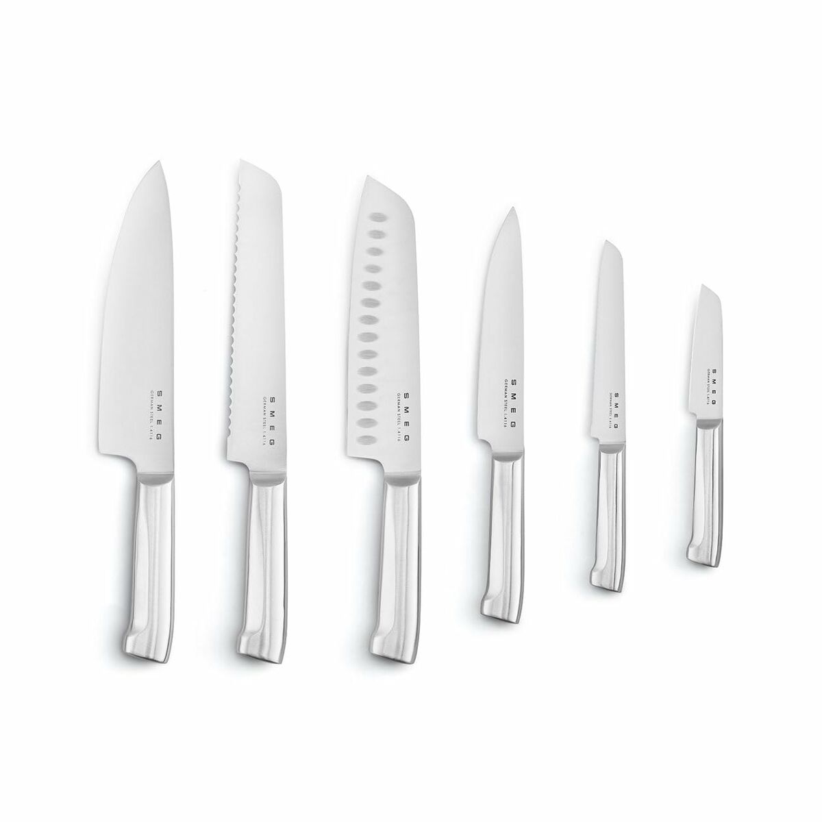 Keukenmessenset met standaard Smeg KBSF02CR Crème
