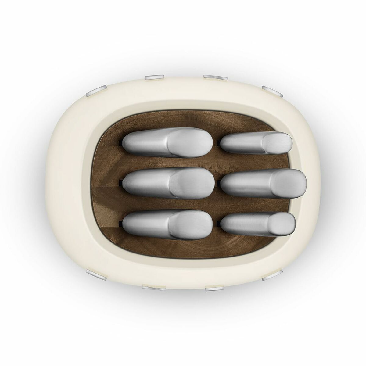 Keukenmessenset met standaard Smeg KBSF02CR Crème