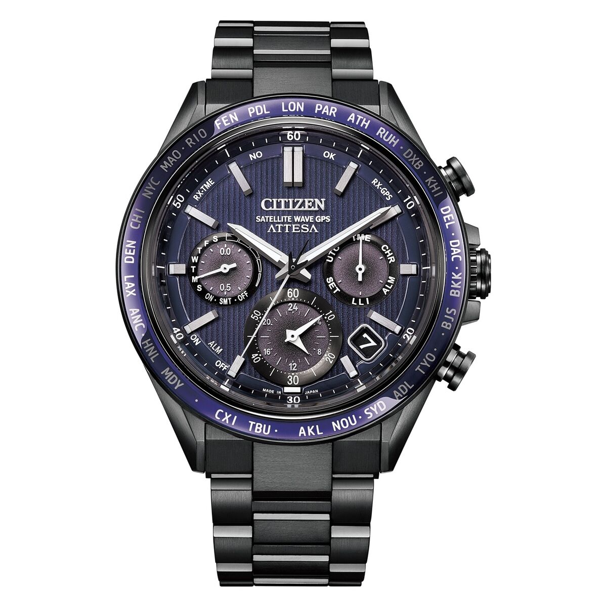 Horloge Heren Citizen ATTESA TITANIUM Zwart (Ø 44,5 mm)