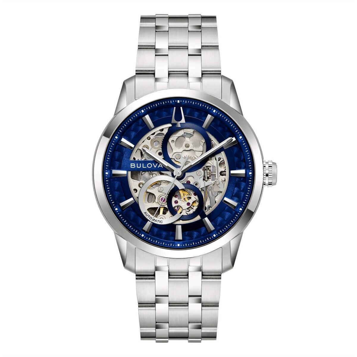 Horloge Heren Bulova 96A331 Zilverkleurig