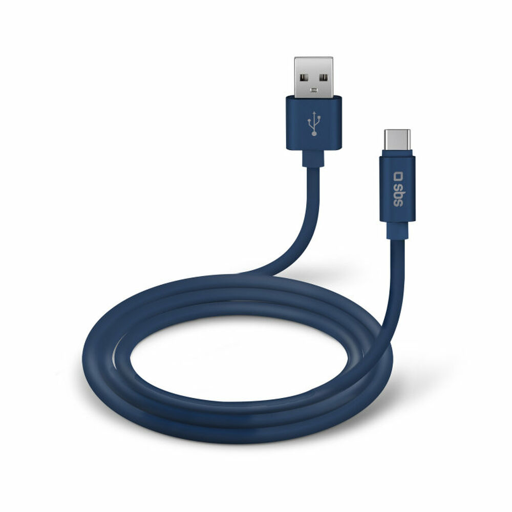 USB 2.0 A to USB C Cable SBS TECABLPOLOTYPECB Blue
