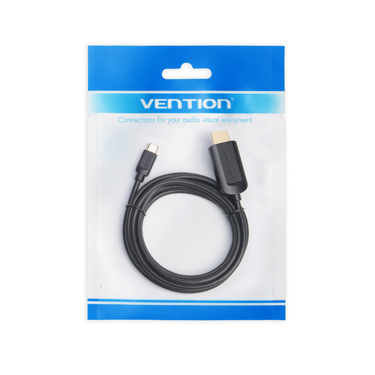 Picture of USB-C to HDMI Cable Vention CGUBG Black 1,5 m