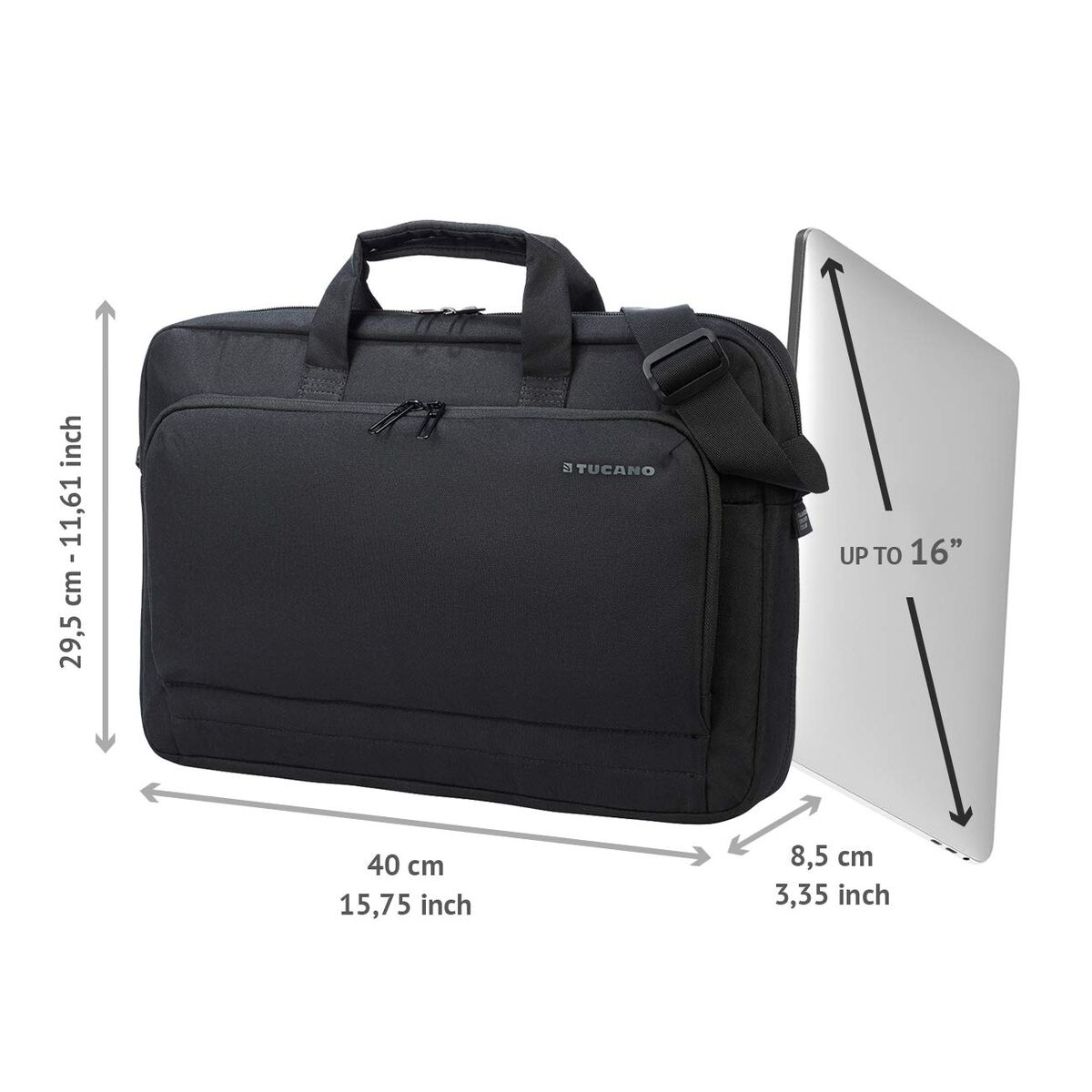 Picture of Laptop Case Tucano BSTN-BK Black 15,6''