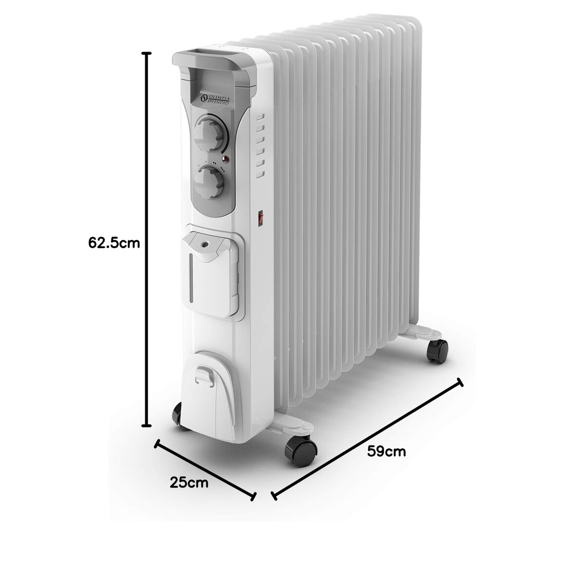 Olieradiator Olimpia Splendid 99298 Wit Grijs 2500 W
