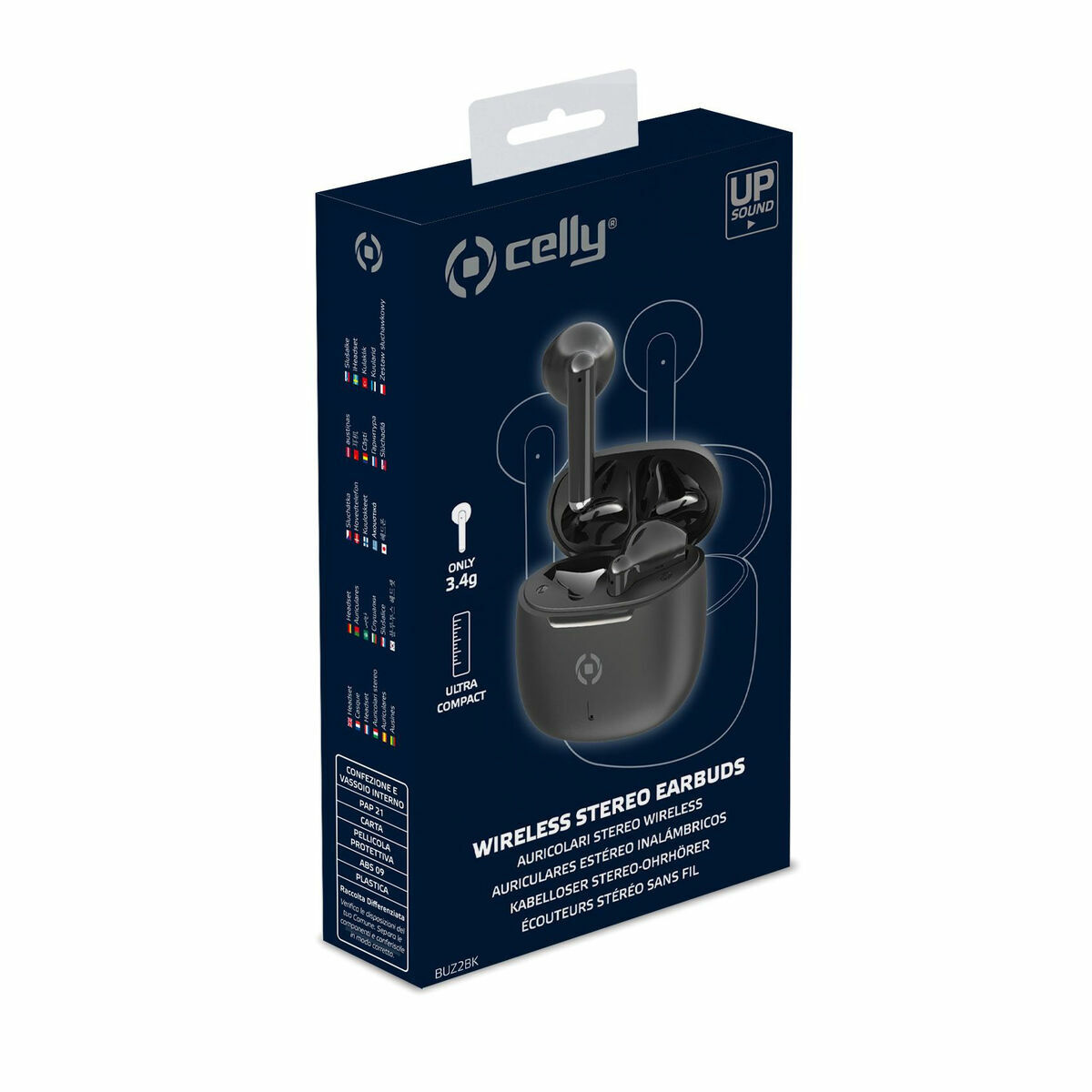 Afbeeldingen van Bluetooth Headset with Microphone Celly BUZ2 Black