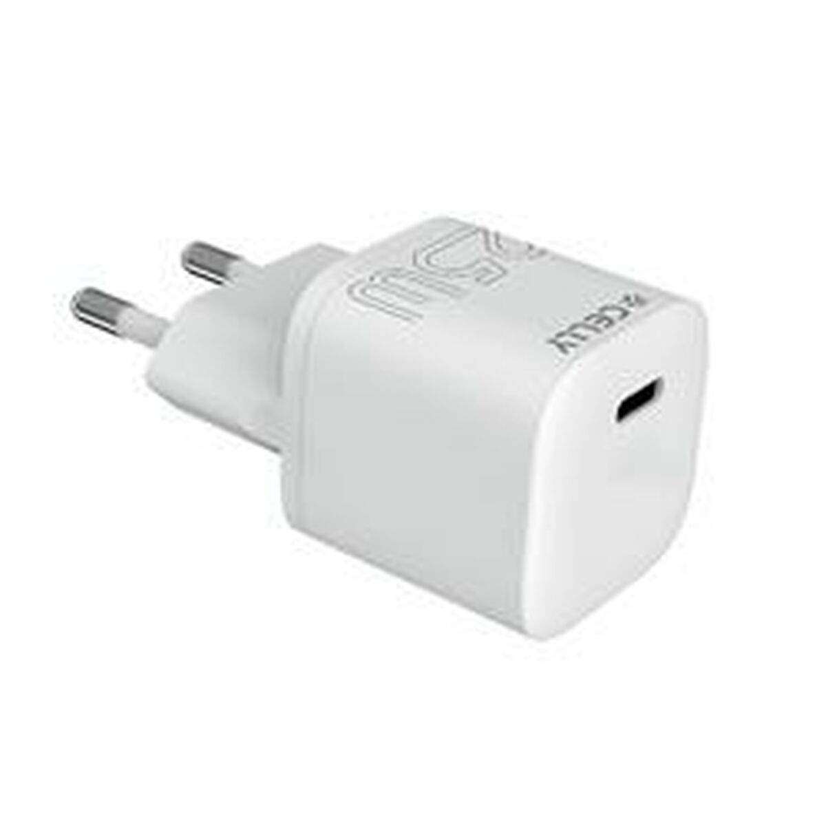 Chargeur mural Celly UCTC1USBC25WWH 25 W Blanc