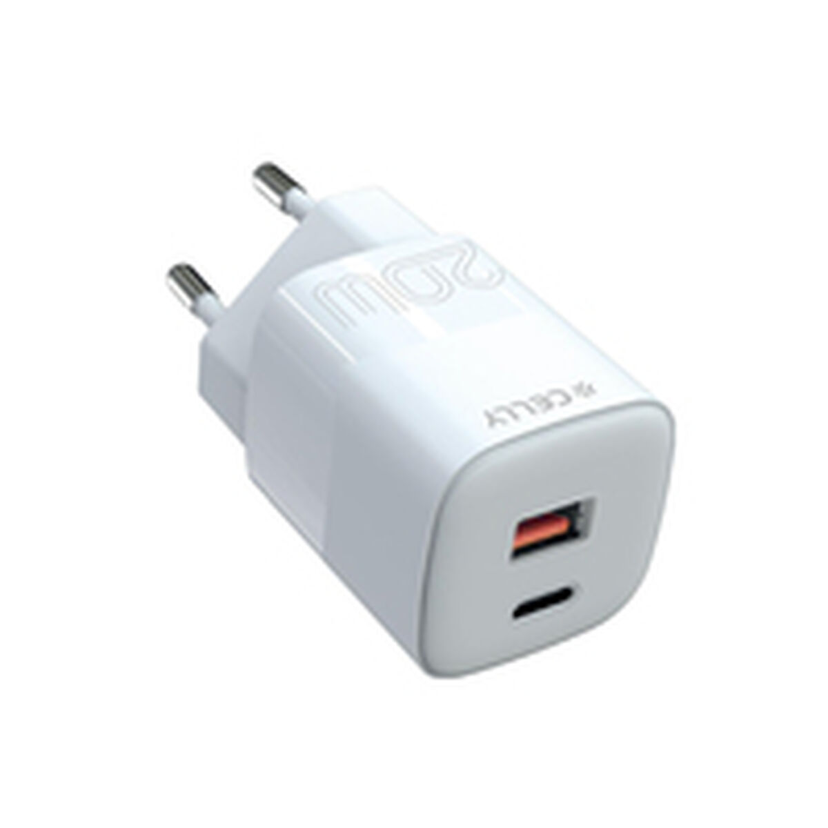 Image secondaire de Chargeur mural Celly TC2USBUSBC20EVO Blanc 20 W