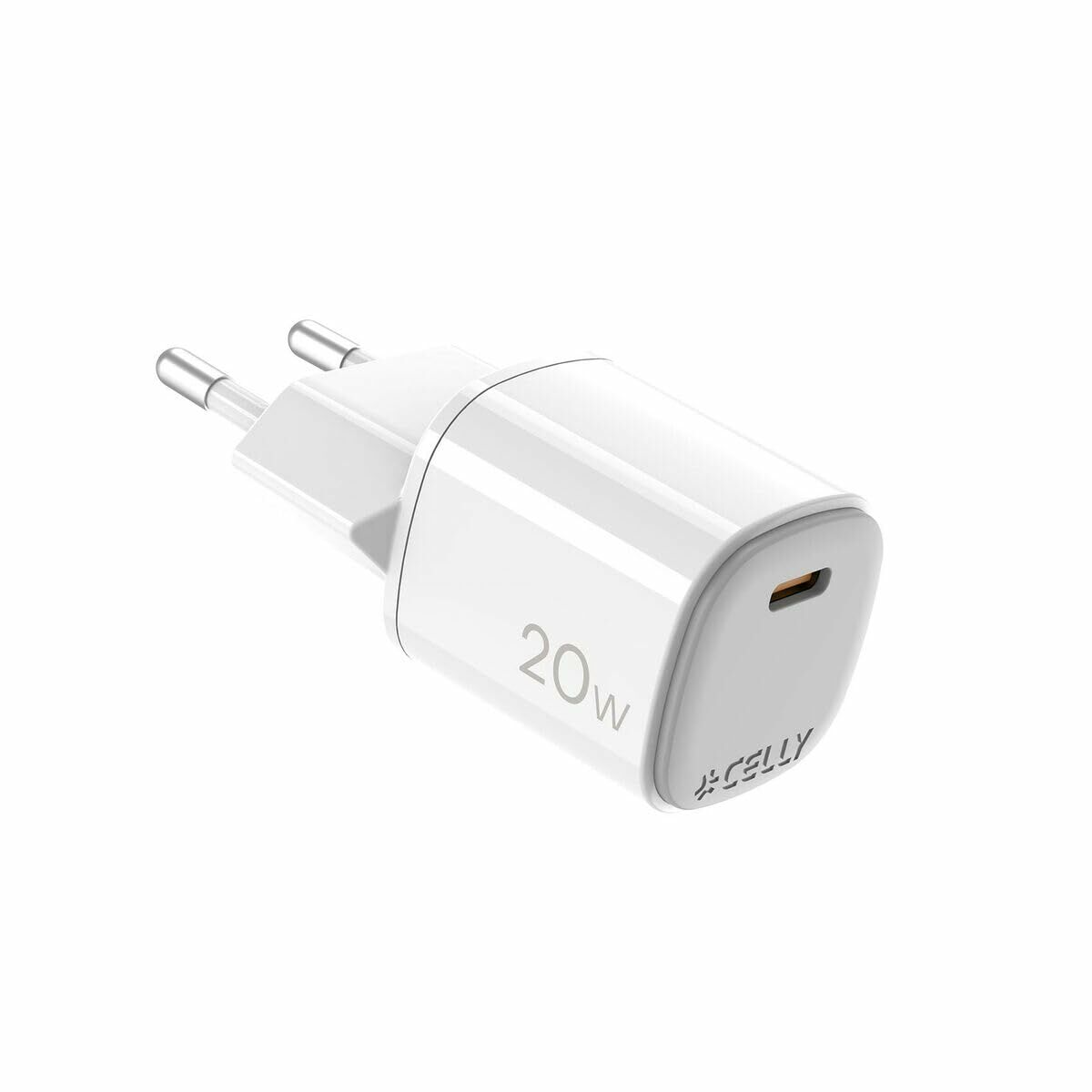 Picture of Wall Charger Celly UPTC1USBC20WWH White