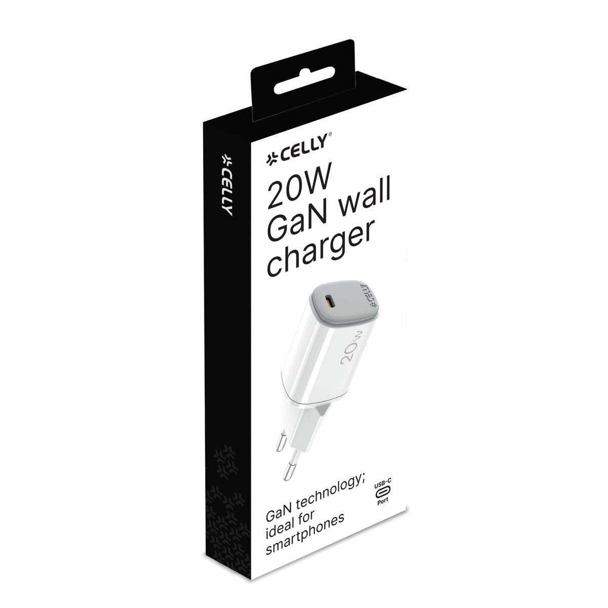 Wall Charger Celly UPTC1USBC20WWH White