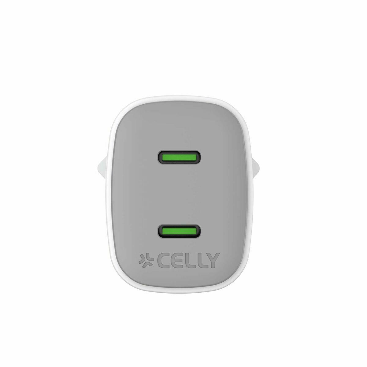 Wall Charger Celly UPTC2USBC45WWH White