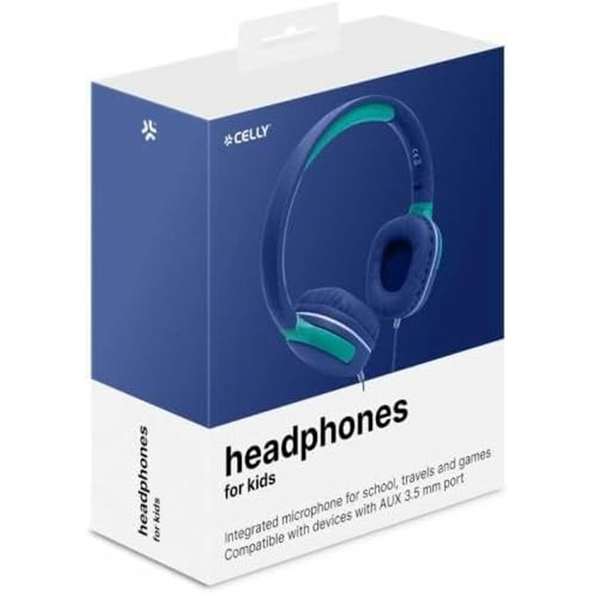 Headphones Celly KIDSBEAT2BL Blue