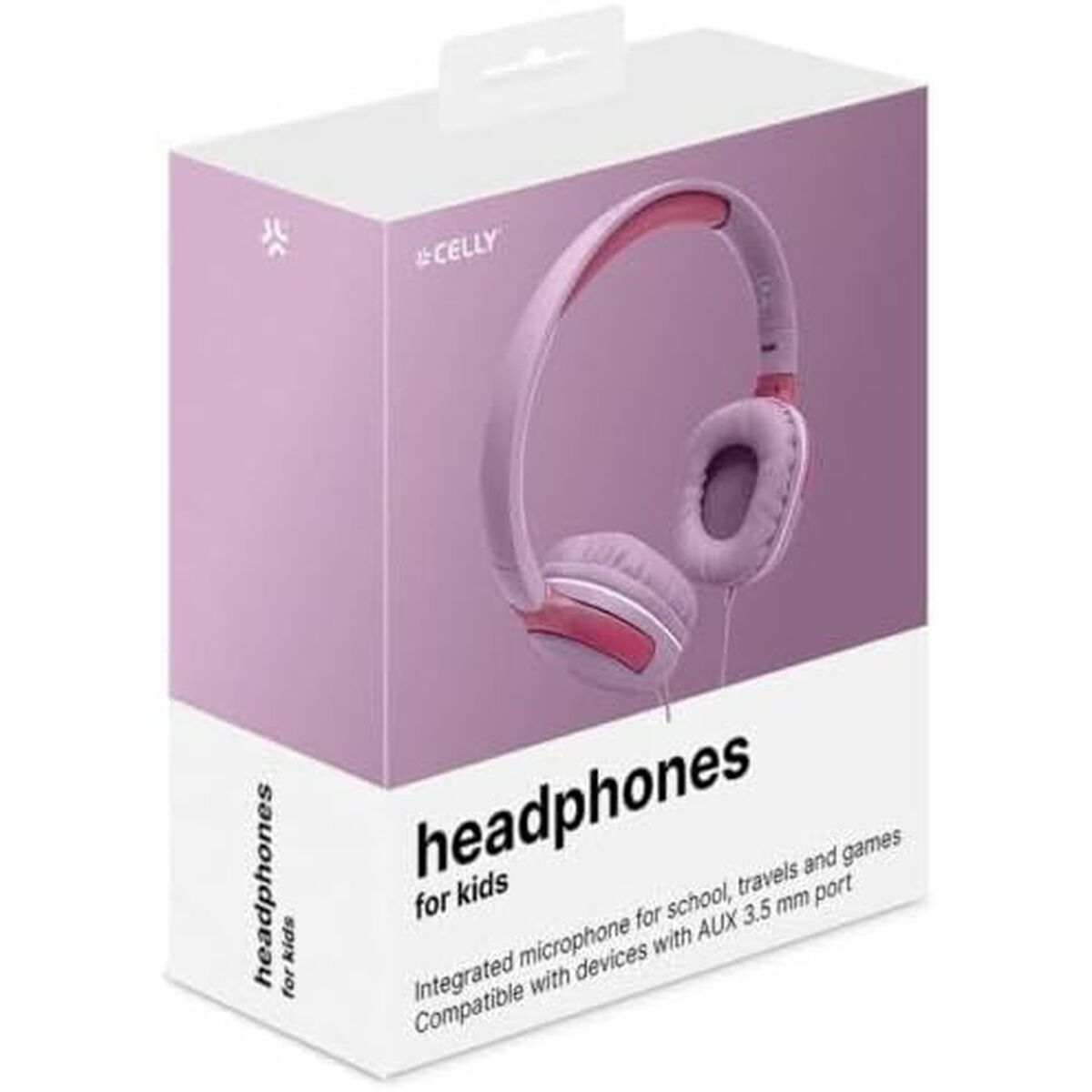 Headphones Celly KIDSBEAT2PK Pink