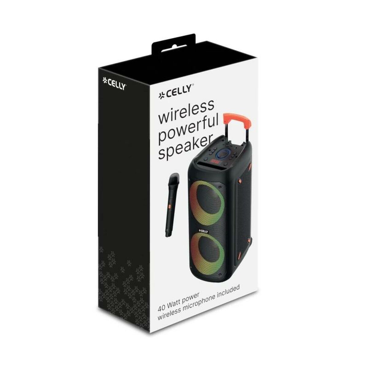 Afbeeldingen van Portable Bluetooth Speakers Celly PARTYSPEAKERWLM Black 4 W