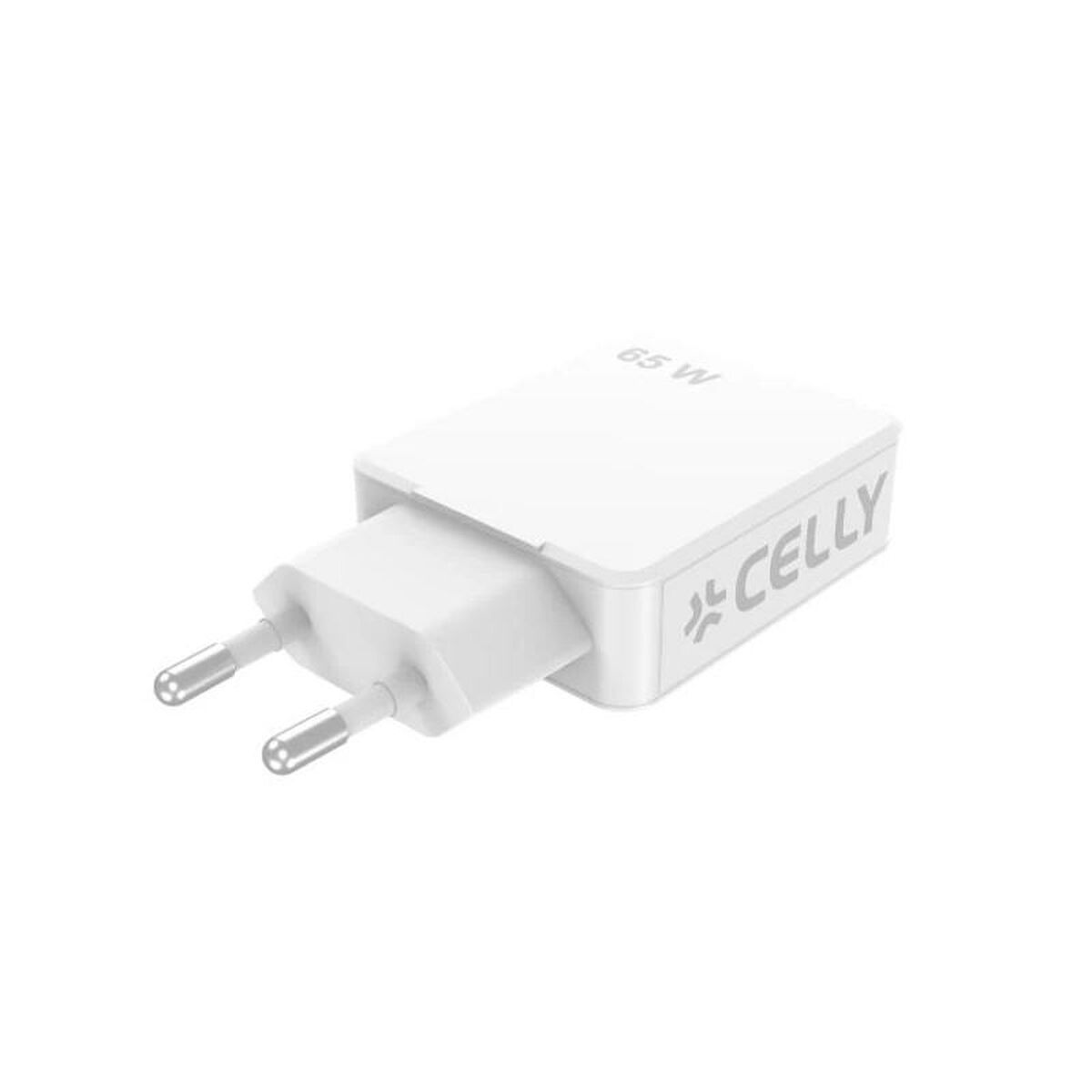 Afbeeldingen van Wall Charger Celly SLIMTC2C65WWH
