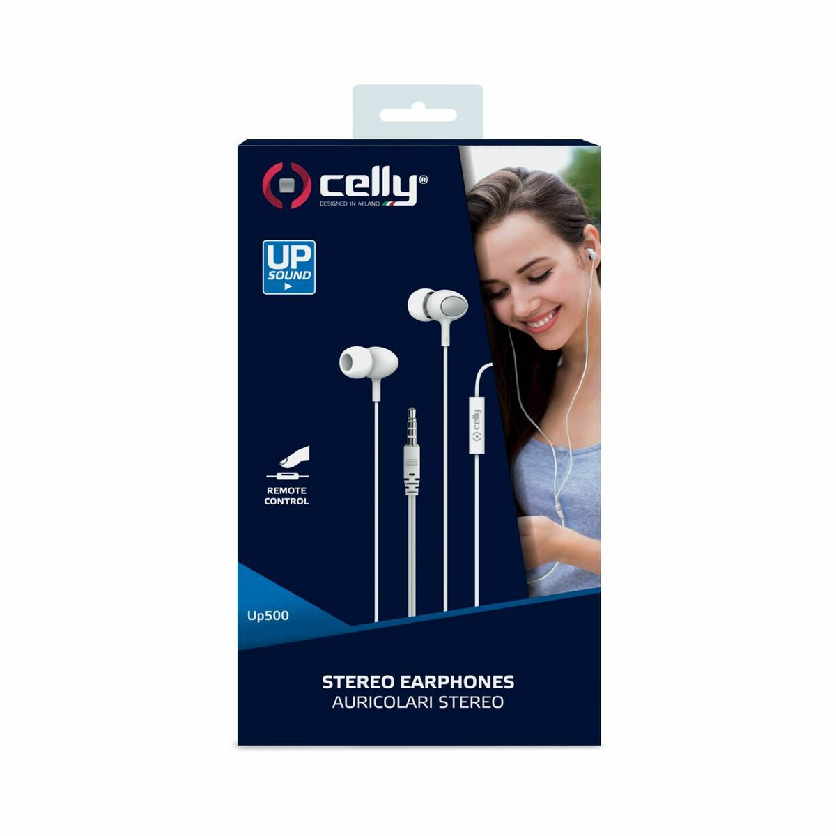 Picture of Headphones with Microphone Celly UP500WH White
