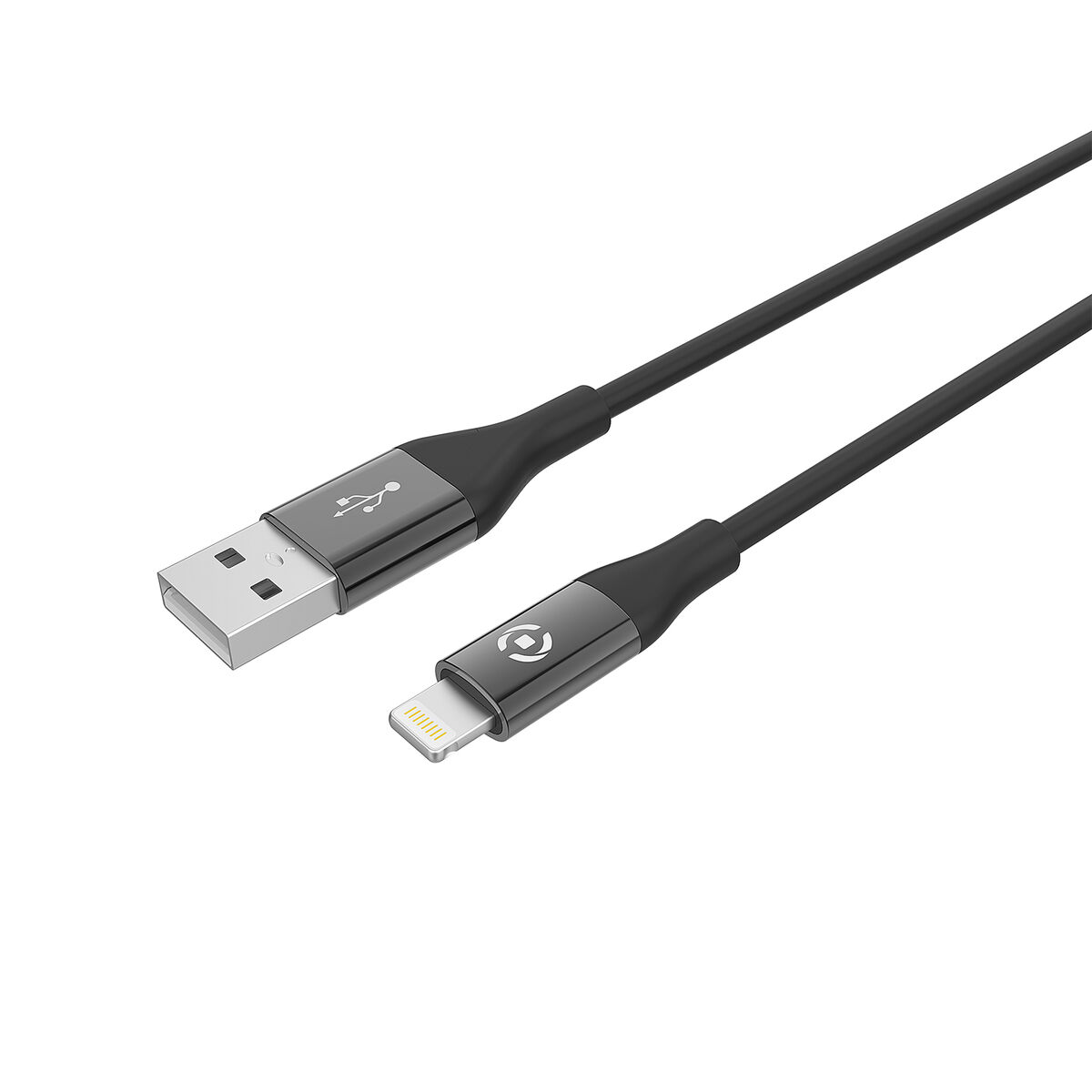 Câble USB vers Lightning Celly USBLIGHTCOLORBK 1 m
