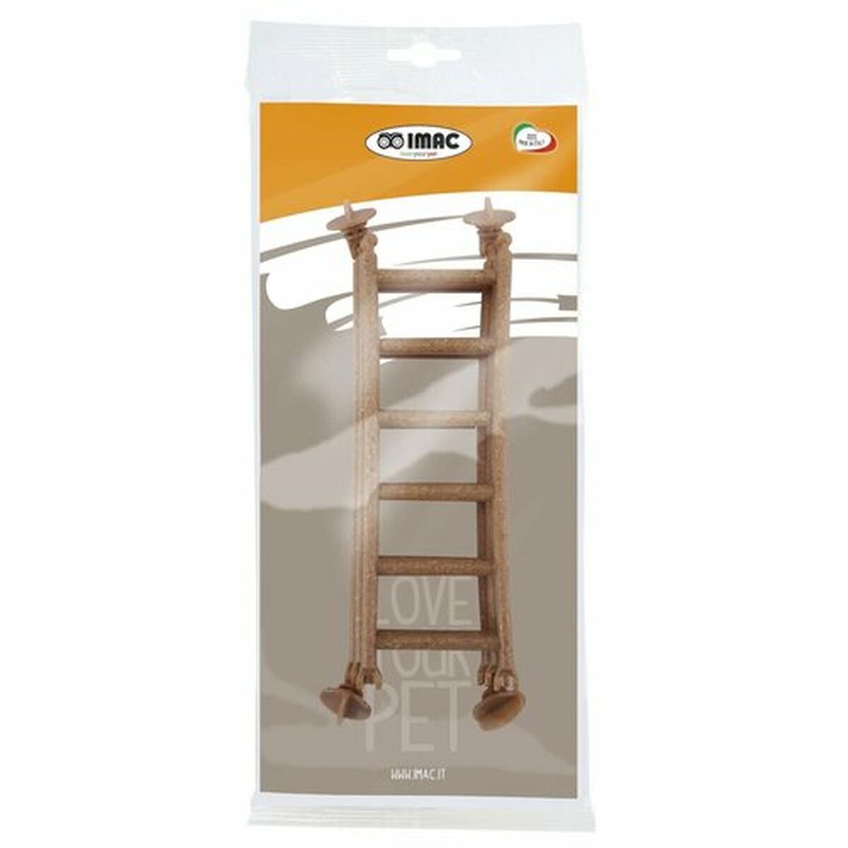 Cage Accessory IMAC 20,5 X 1 X 6,5 CM Staircase Pendant Brown, view 3