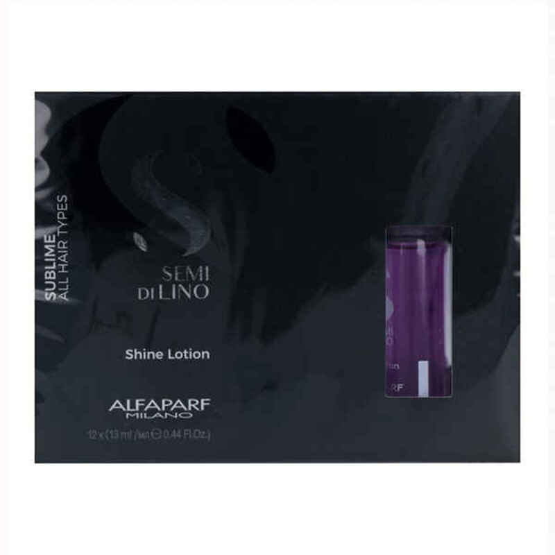 Protective Hair Treatment Semi di Lino Sublime Shine Lotion Alfaparf Milano (12 x 13 ml)