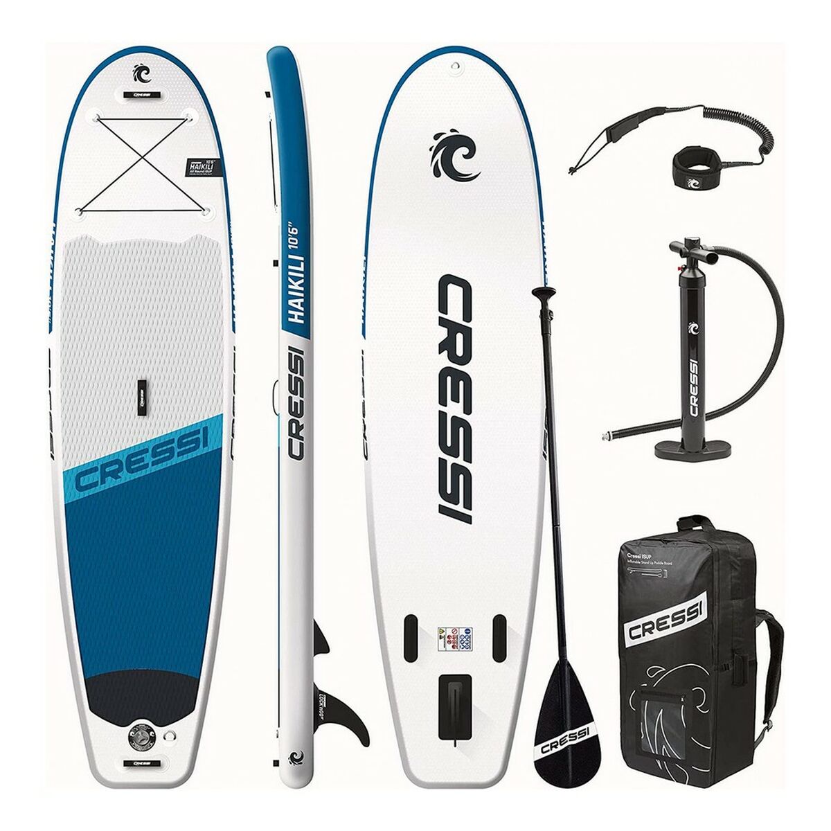 Oppustelige Paddle Surf Board med tilbehør Cressi-Sub 10.6" Hvid