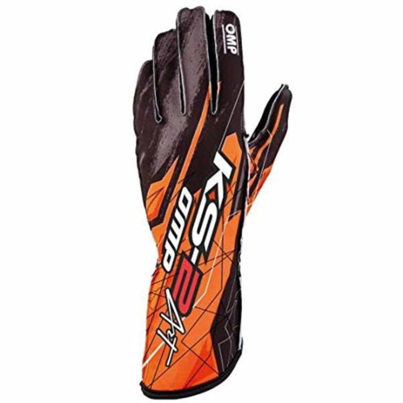 Karting Gloves OMP KS-2 ART Orange Size M