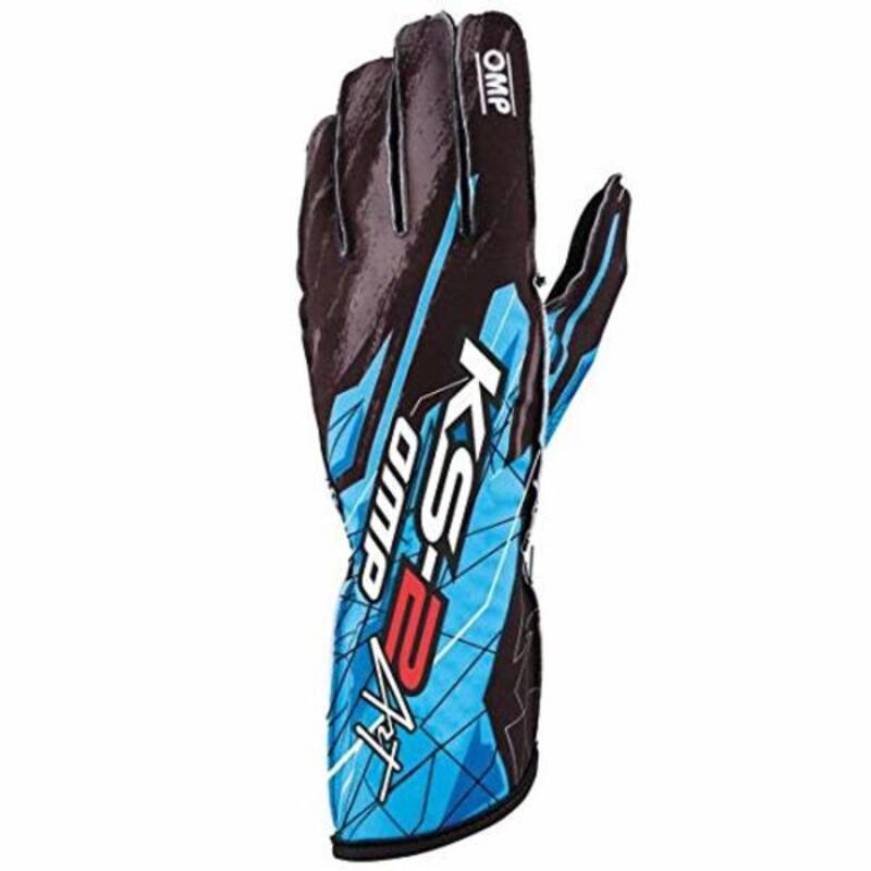 Karting Gloves OMP KS-2 ART Blue Size M