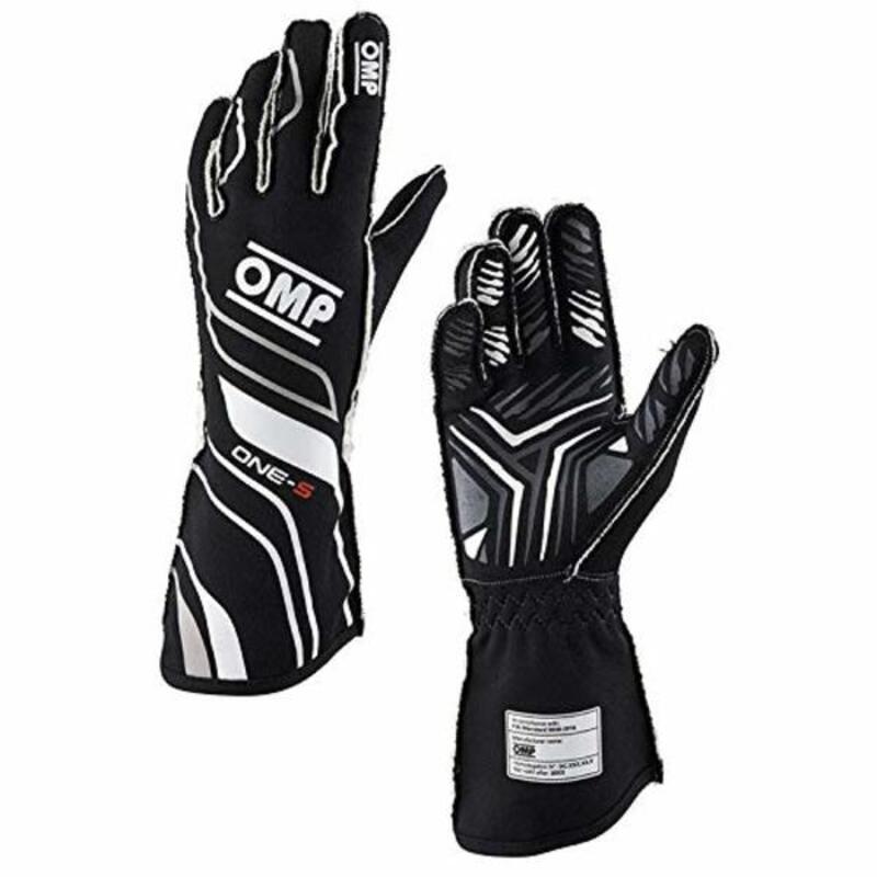 Men's Driving Gloves OMP ONE-S Black Size M