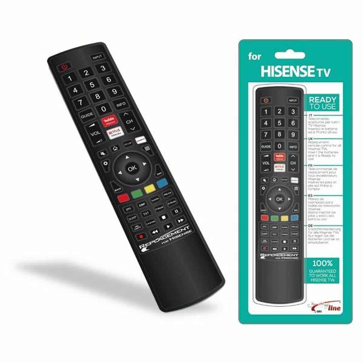 Afbeeldingen van Universal Remote Control Hisense 1720 Black