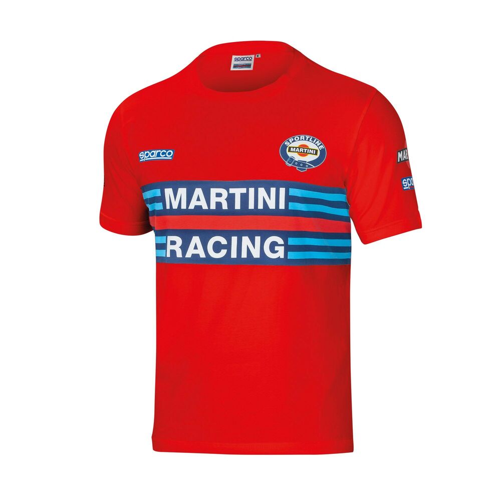 T-shirt à manches courtes homme Sparco Martini Racing Rouge