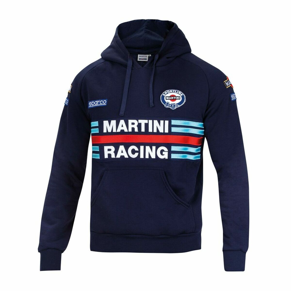 Men’s Hoodie Sparco MARTINI RACING Size L Navy Blue