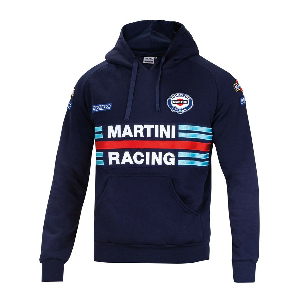 Men’s Hoodie Sparco MARTINI RACING Size XL Navy Blue