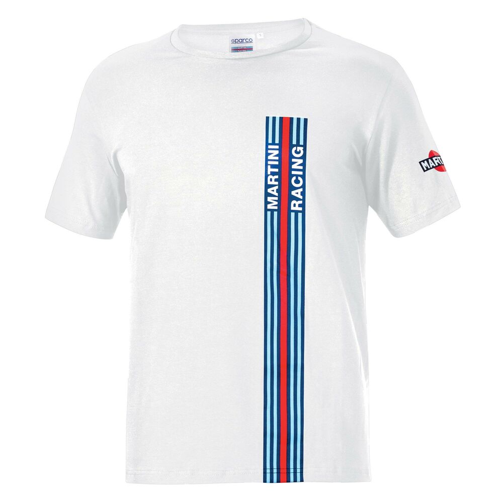 T-shirt à manches courtes homme Sparco Martini Racing Blanc (Taille S)