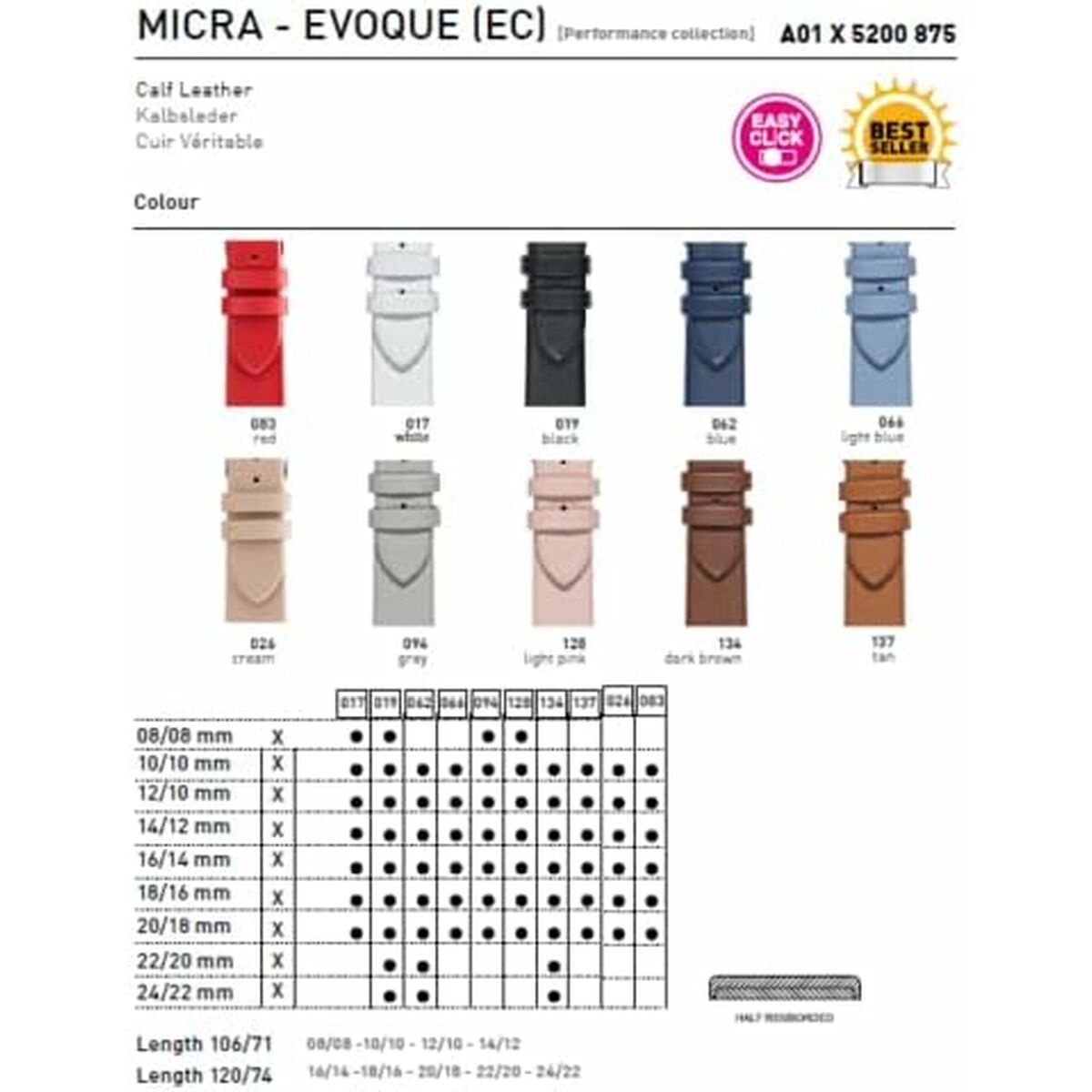 Image secondaire de Bracelet à montre Morellato A01X5200875083CR20 20 mm