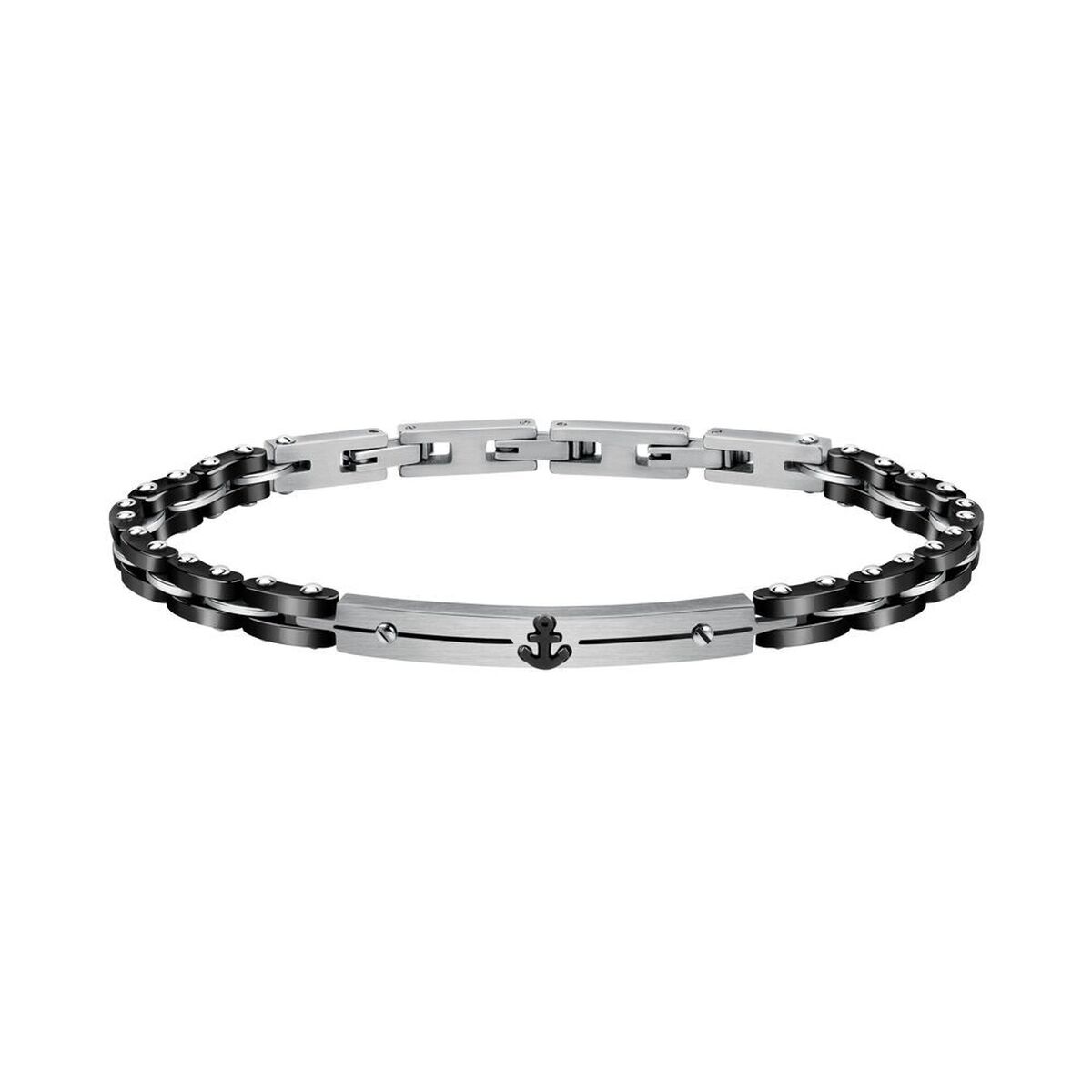 Bracelet Homme Sector SAFR13 Argent Noir