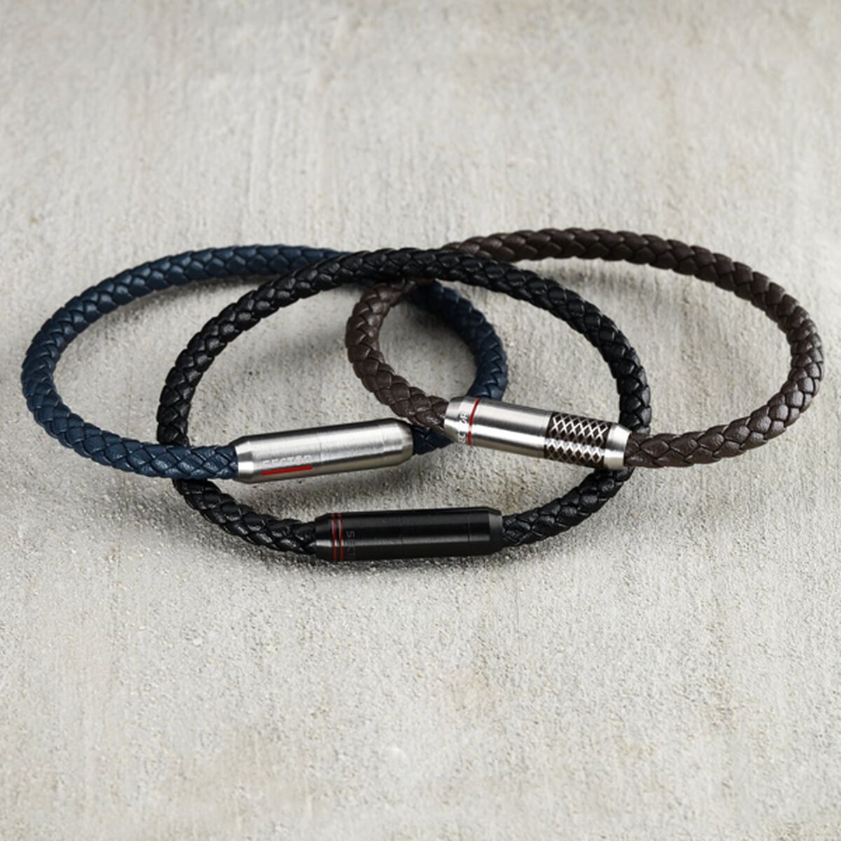 Bransoletka Męska Sector SZV101 Srebro Czarny