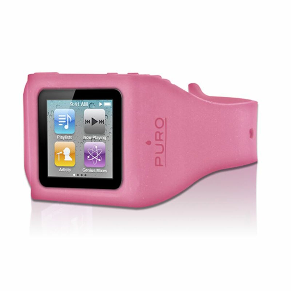 Boîtier d'horloge Muvit iPod Nano 6G Rose