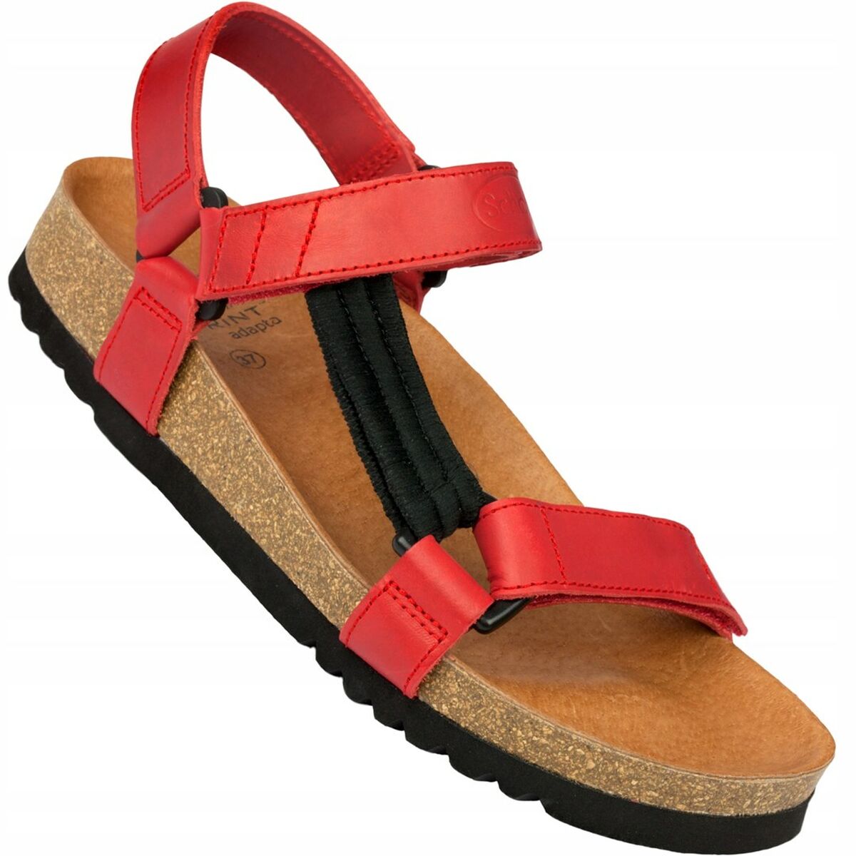 Image secondaire de Sandales pour Femme Mobilex PRS001CZERWONY43 Noir Rouge