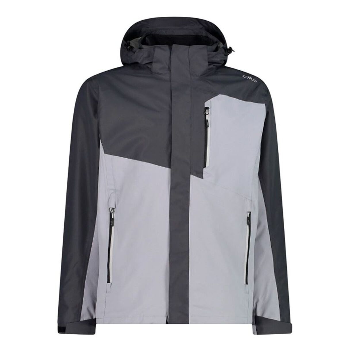 Heren Sportjas Campagnolo CMP Man Zip Detachable Inn Grijs