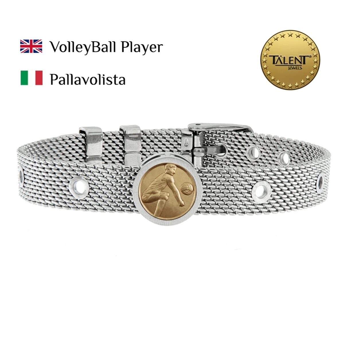 Image secondaire de Bracelet Unisexe VolleyBall Player Talent Jewels TJA-1-12-01-1-235 Argenté