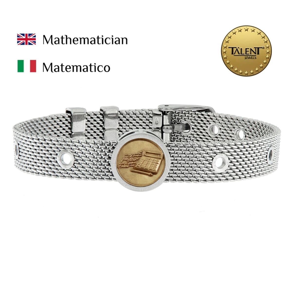 Image secondaire de Bracelet Unisexe Mathematician Talent Jewels TJA-2-02-01-1-235 Argenté